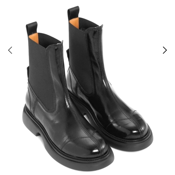 Ganni Everyday Leather Mid Chelsea Boot - Picture 2 of 16